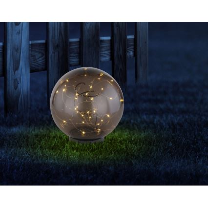 Globo - LED-Solarbeleuchtung 30xLED/0,06W/1,2V d 20 cm IP44