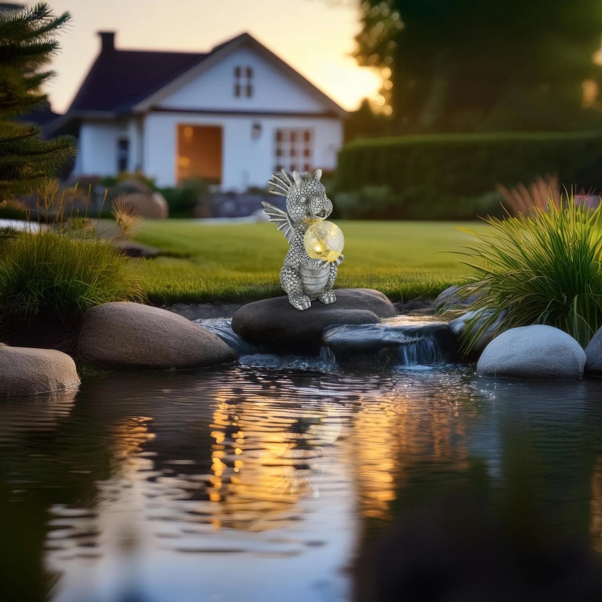 Globo - LED Solar-Dekoration LED/0,02W/3V IP44 Drache 300 mAh