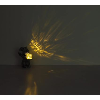 Globo - LED Solar-Dekoration LED/0,02W/3V IP44 Drache 300 mAh