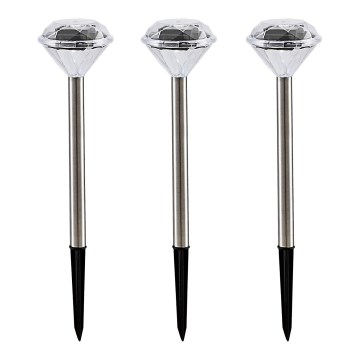 Globo 33956-3 - SET 3x Solarleuchte LED/0,06W/3,2V