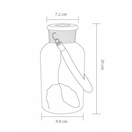 Globo - LED-Solarleuchte LED/0,6W/3,2V IP44 200 mAh