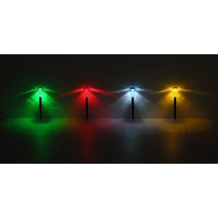 Globo - SET 4x LED-RGB-Solarleuchte LED/0,05W/3V IP44