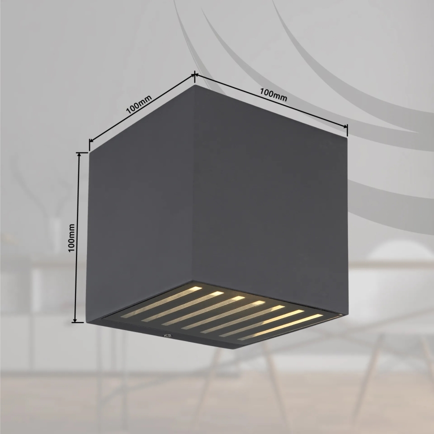 Globo - LED Außenwandleuchte LED/6W/230V IP54 Anthrazit