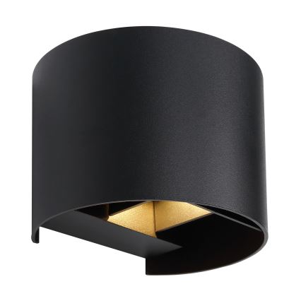 Globo - LED Außenwandleuchte 2xLED/3W/230V IP54 schwarz