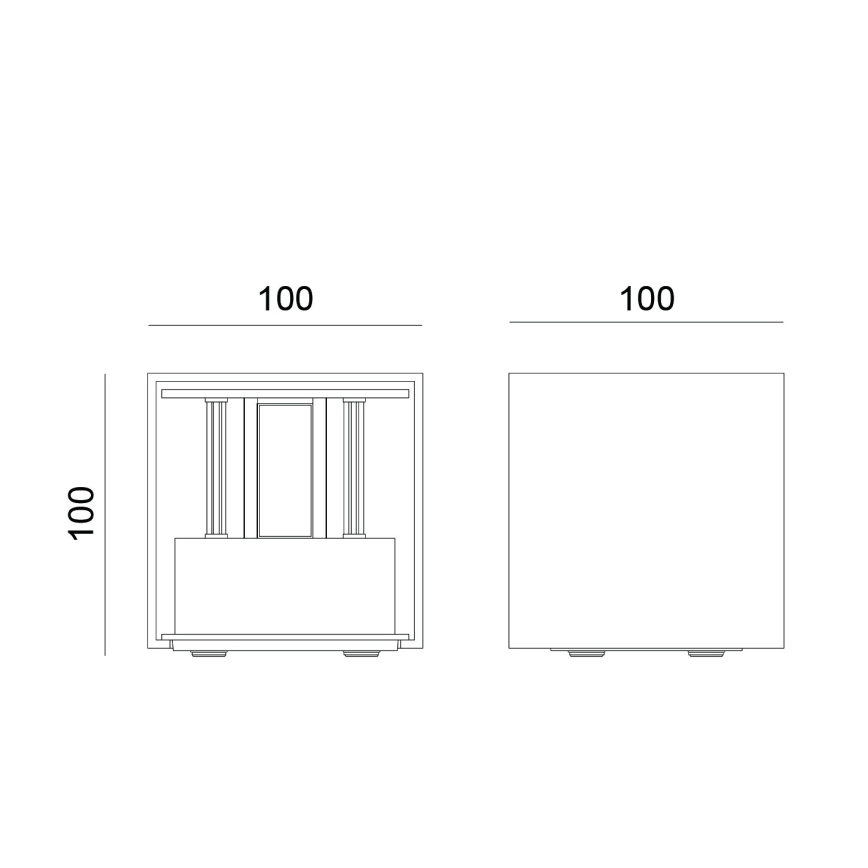 Globo - LED-Außenwandleuchte 2xLED/3W/230V IP54