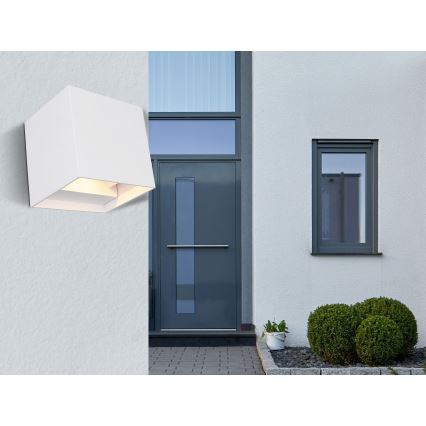 Globo - LED-Wandleuchte für den Außenbereich 2xLED/3W/230V IP44 weiß