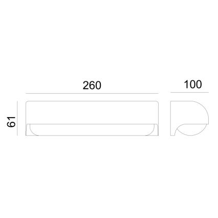 Globo - LED Auβen-Wandbeleuchtung LED/10W/230V IP54