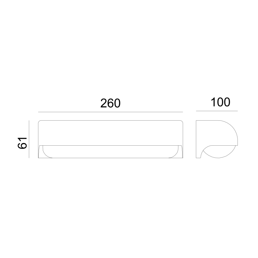 Globo - LED Auβen-Wandbeleuchtung LED/10W/230V IP54