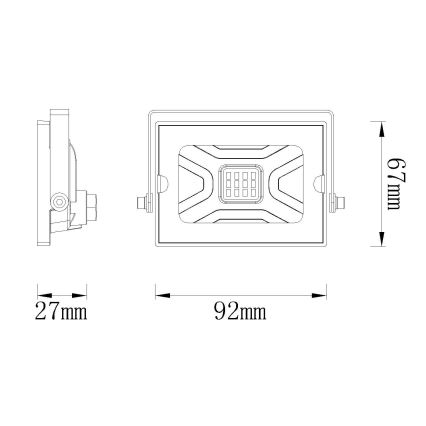 Globo - LED-Reflektor LED/10W/230V IP65