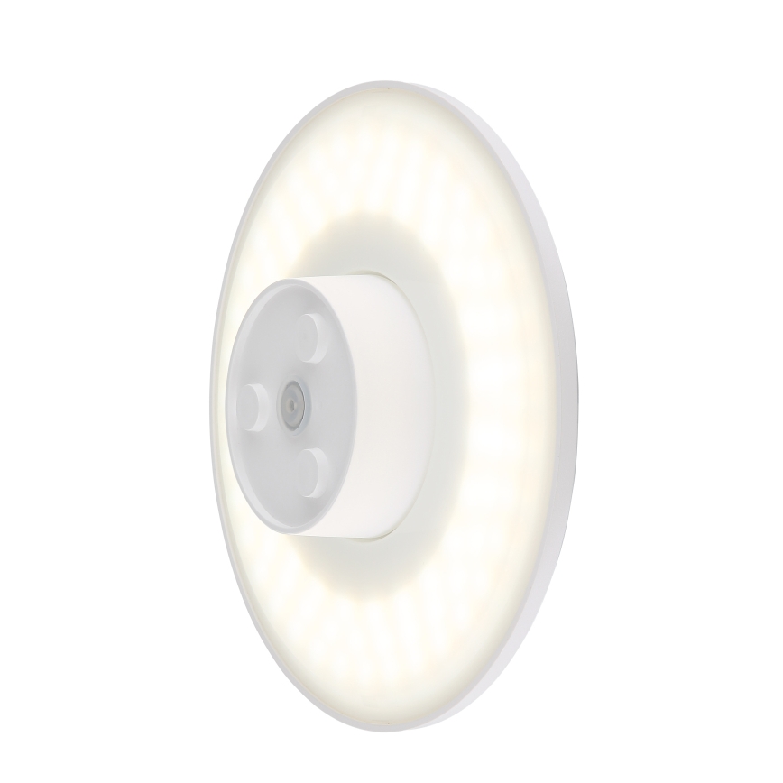 Globo - LED Außenwandleuchte LED/15W/230V 3000/4000/6000K Ø 25,2 cm IP44 Weiß