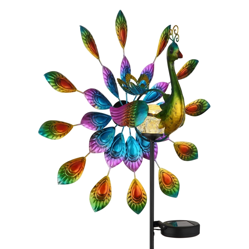 Globo - LED-Solardekoration LED/0,06W/3V IP44 Pfau