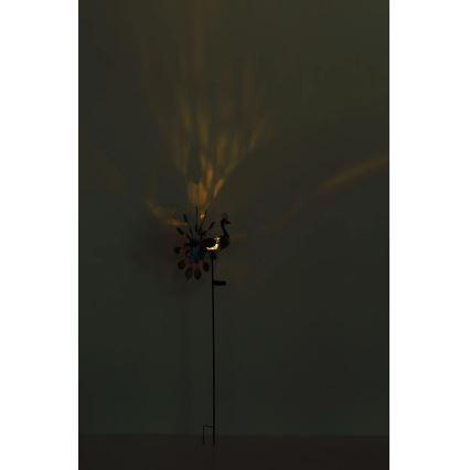 Globo - LED-Solardekoration LED/0,06W/3V IP44 Pfau