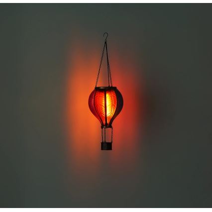Globo - LED-Solar-Hängedekoration 20xLED/0,5W/3V IP44 Heißluftballon