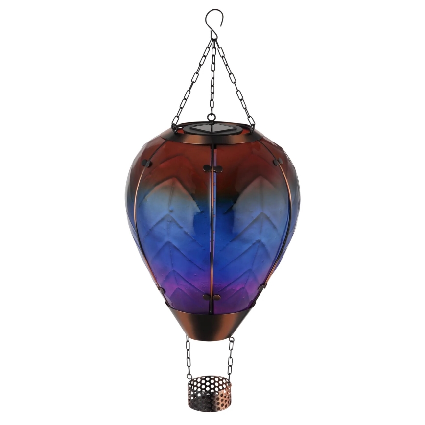 Globo - LED-Solar-Hängedekoration 24xLED/0,2W/3V IP44 Heißluftballon