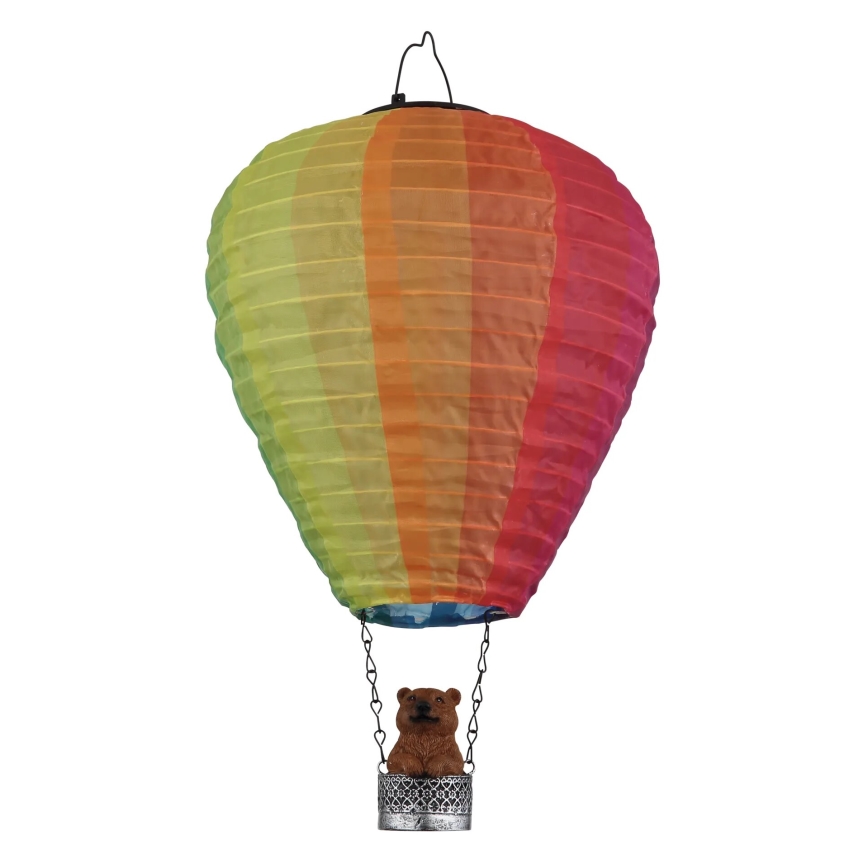 Globo - LED-Solar-Hängedekoration 24xLED/0,06W/3V IP44 Heißluftballon