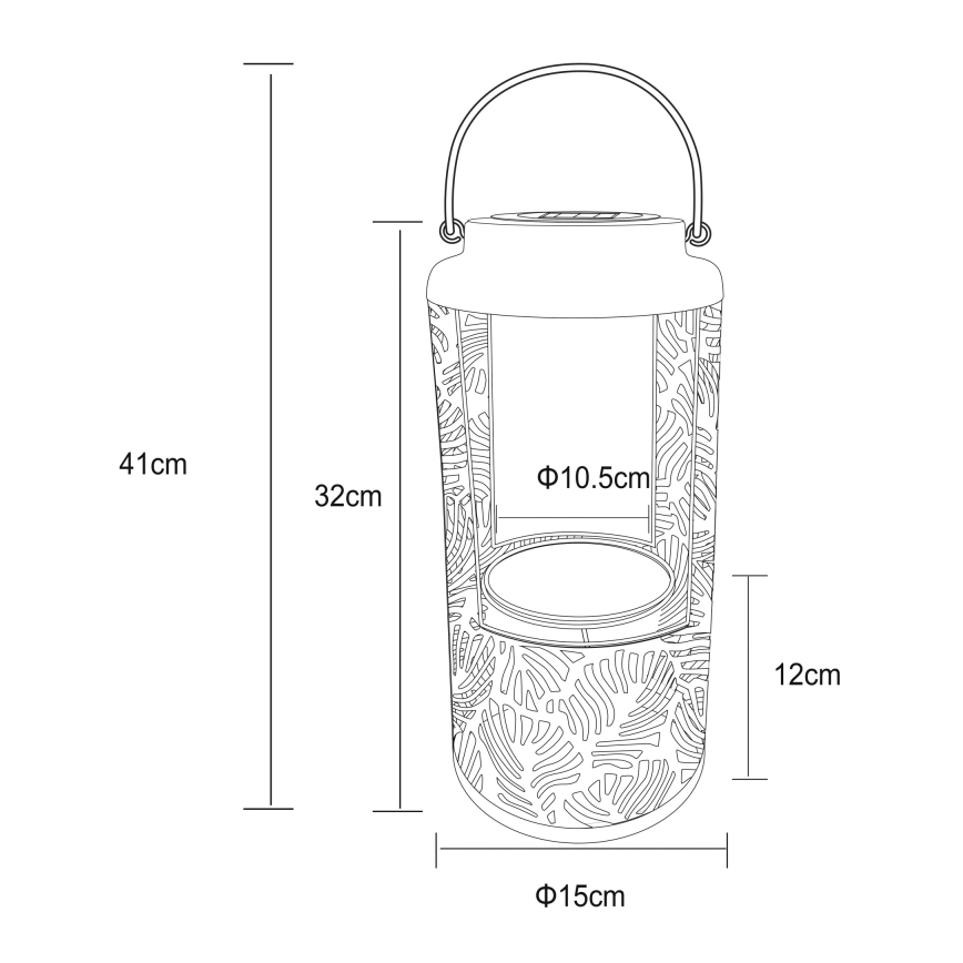 Globo - LED-Solarleuchte LED/0,06W/3V 3000K IP44