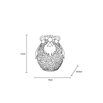 Globo - LED-Solardekoration LED/0,06W/3V IP44 Igel