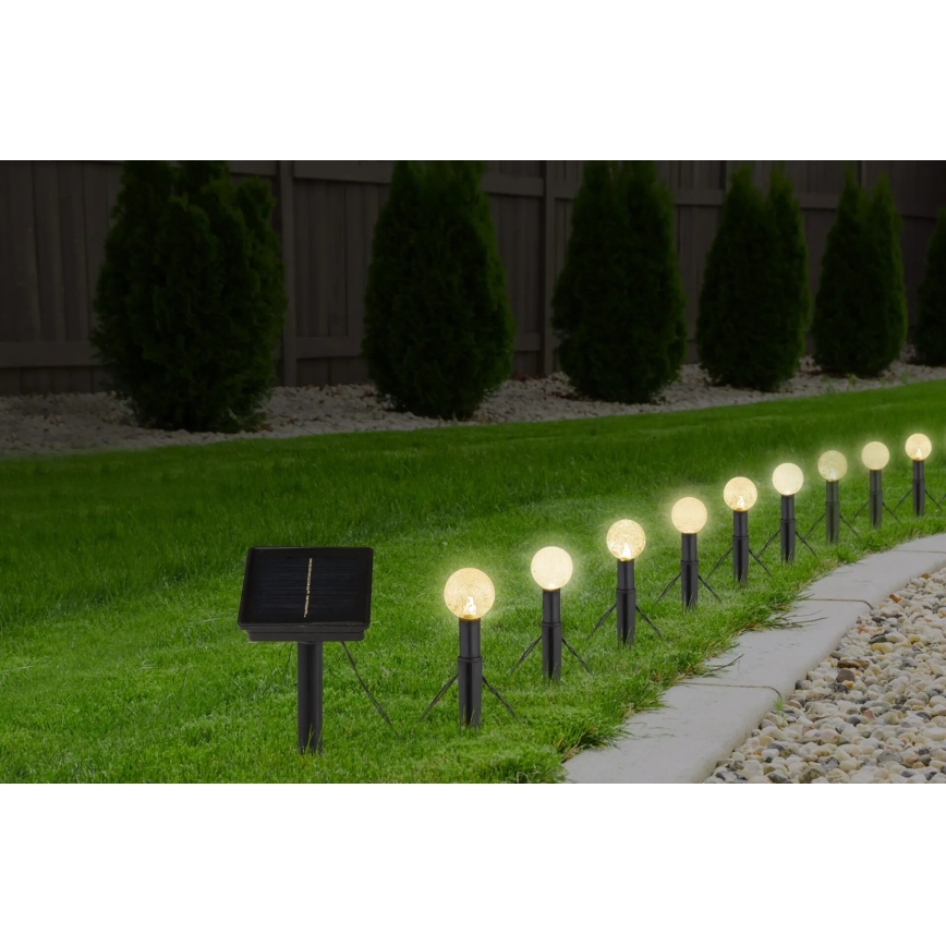 Globo - Solarlichterkette (LED RGB) 20xLED/0,06W/3V 770 cm IP44