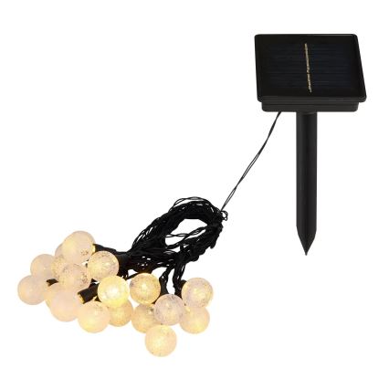 Globo - Solarlichterkette (LED RGB) 20xLED/0,06W/3V 770 cm IP44