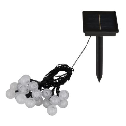 Globo - Solarlichterkette (LED RGB) 20xLED/0,06W/3V 770 cm IP44