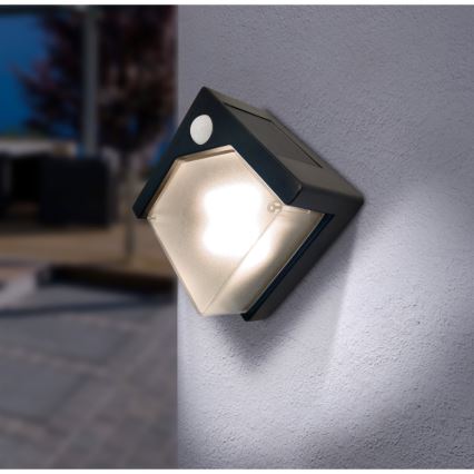 Globo - LED-Solarleuchte mit Sensor LED/0,48W/3V IP44 600 mAh