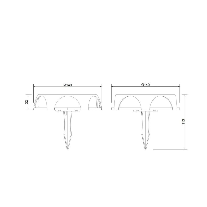 Globo - LED-Solarleuchte LED/1,2W/3V IP65