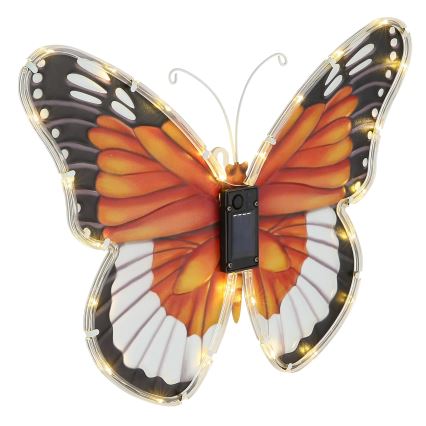 Globo - LED-Solarleuchte LED/3V IP44 200 mAh Schmetterling