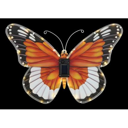 Globo - LED-Solarleuchte LED/3V IP44 200 mAh Schmetterling