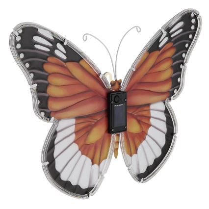 Globo - LED-Solarleuchte LED/3V IP44 200 mAh Schmetterling