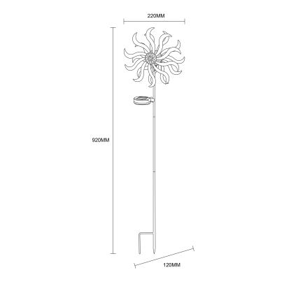 Globo - LED-Solardekoration LED/0,06W/3,2V IP44 300 mAh