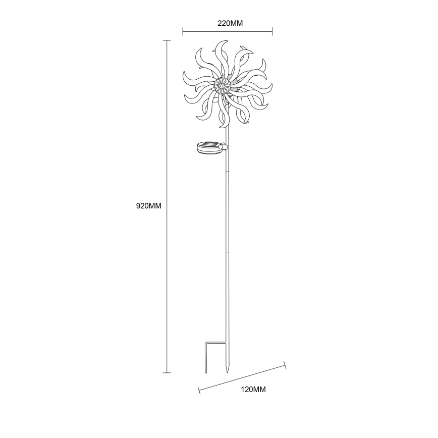 Globo - LED-Solardekoration LED/0,06W/3,2V IP44 300 mAh