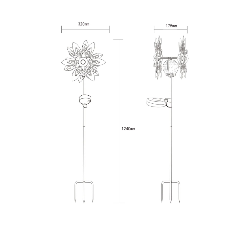 Globo - LED-Solardekoration LED/0,02W/3V IP44