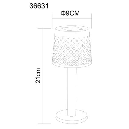 Globo - LED-Solarleuchte LED/0,06W/3,2V 3000K IP44 schwarz