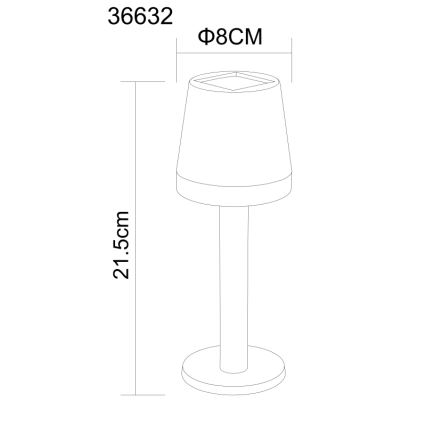 Globo - LED-Solarleuchte LED/0,5W/3,2V 3000K IP44 schwarz