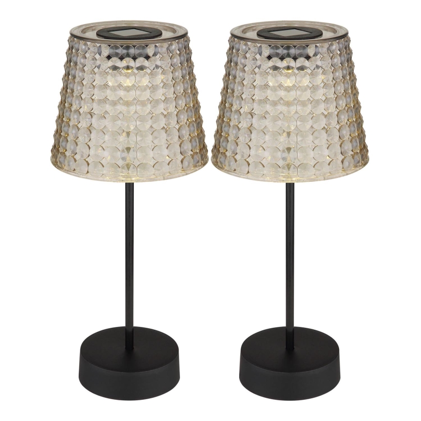 Globo 36634-2S - SET 2x LED-Solarleuchte SOLAR LED/0,06W/3V IP44 40 mAh grau
