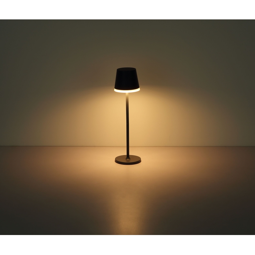 Globo - LED-Solarleuchte LED/0,6W/3V 3000K IP44 anthrazit