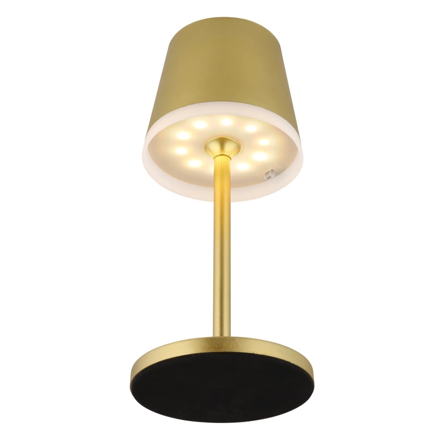 Globo - LED-Solarleuchte LED/0,6W/3V 3000K IP44 golden