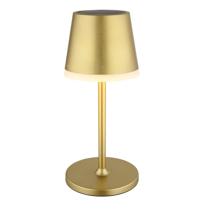 Globo - LED-Solarleuchte LED/0,6W/3V 3000K IP44 golden