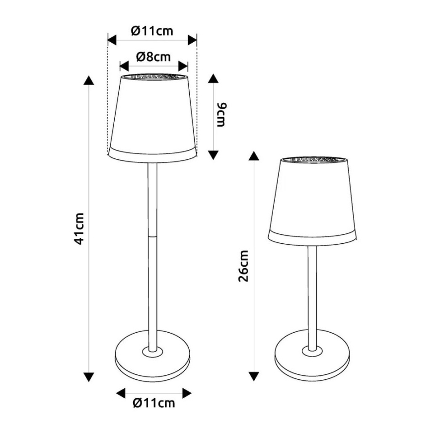Globo - LED-Solarleuchte LED/0,6W/3V 3000K IP44 golden