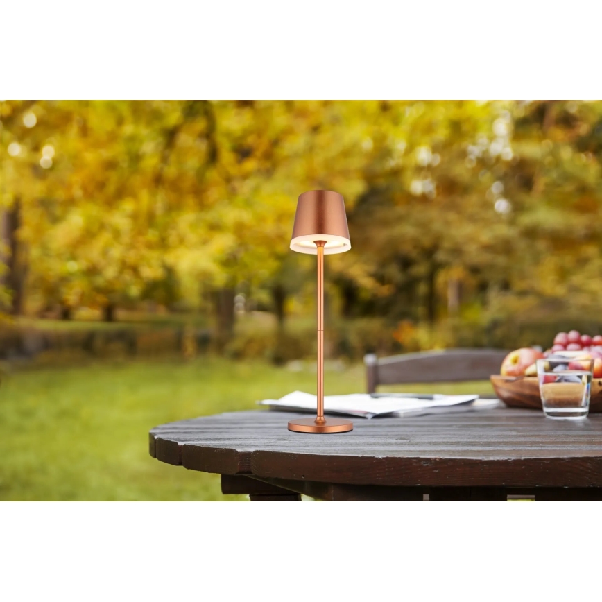 Globo - LED-Solarleuchte LED/0,6W/3V 3000K IP44 kupfern