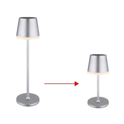 Globo - LED-Solarleuchte LED/0,6W/3V 3000K IP44 matt Chrom