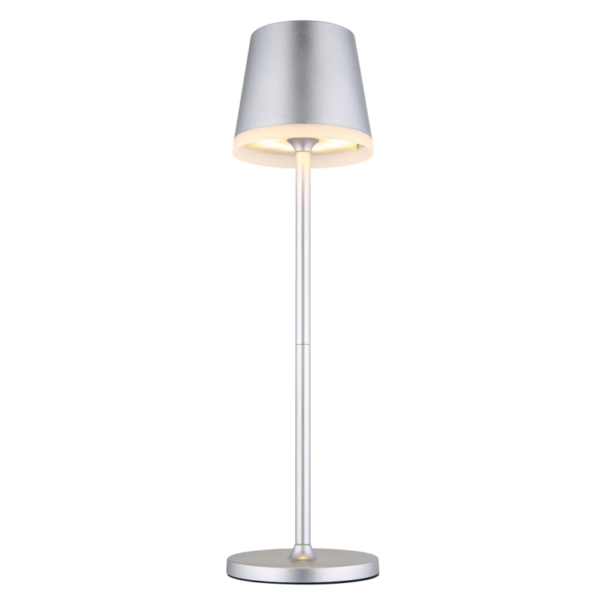 Globo - LED-Solarleuchte LED/0,6W/3V 3000K IP44 matt Chrom