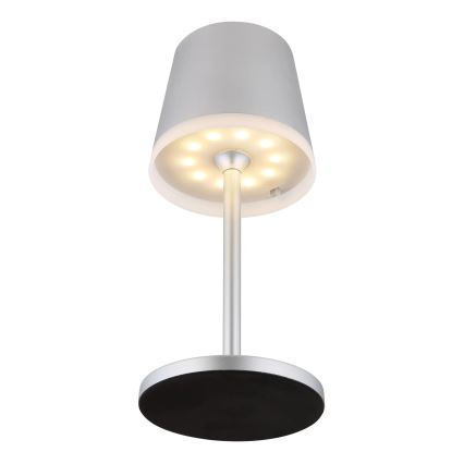 Globo - LED-Solarleuchte LED/0,6W/3V 3000K IP44 matt Chrom