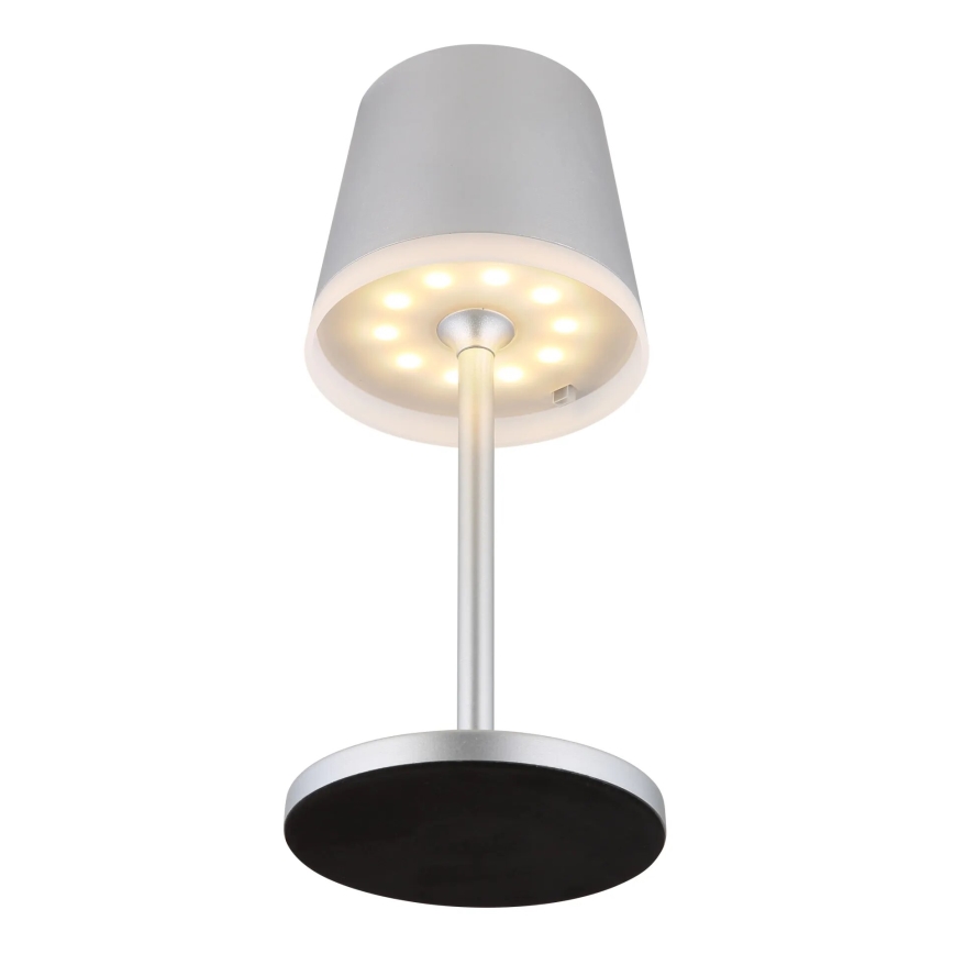 Globo - LED-Solarleuchte LED/0,6W/3V 3000K IP44 matt Chrom