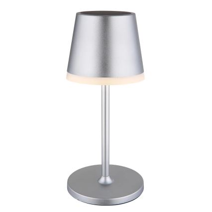 Globo - LED-Solarleuchte LED/0,6W/3V 3000K IP44 matt Chrom