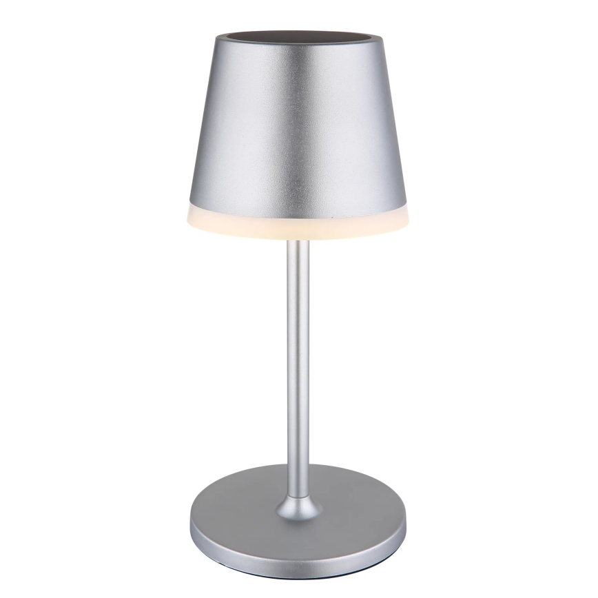 Globo - LED-Solarleuchte LED/0,6W/3V 3000K IP44 matt Chrom