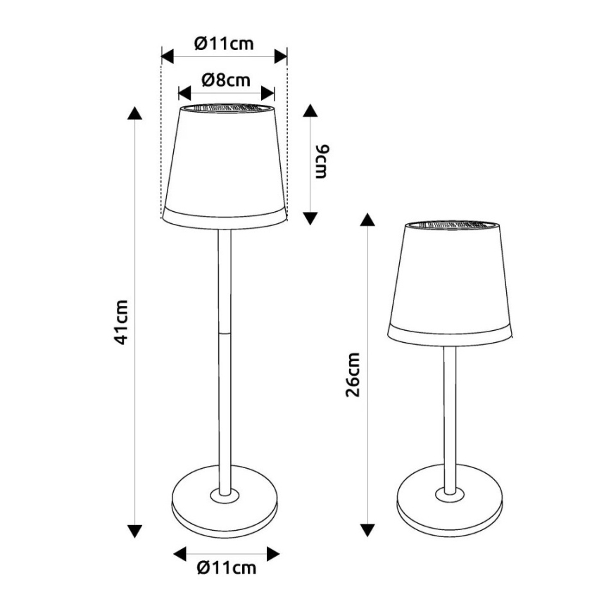 Globo - LED-Solarleuchte LED/0,6W/3V 3000K IP44 matt Chrom