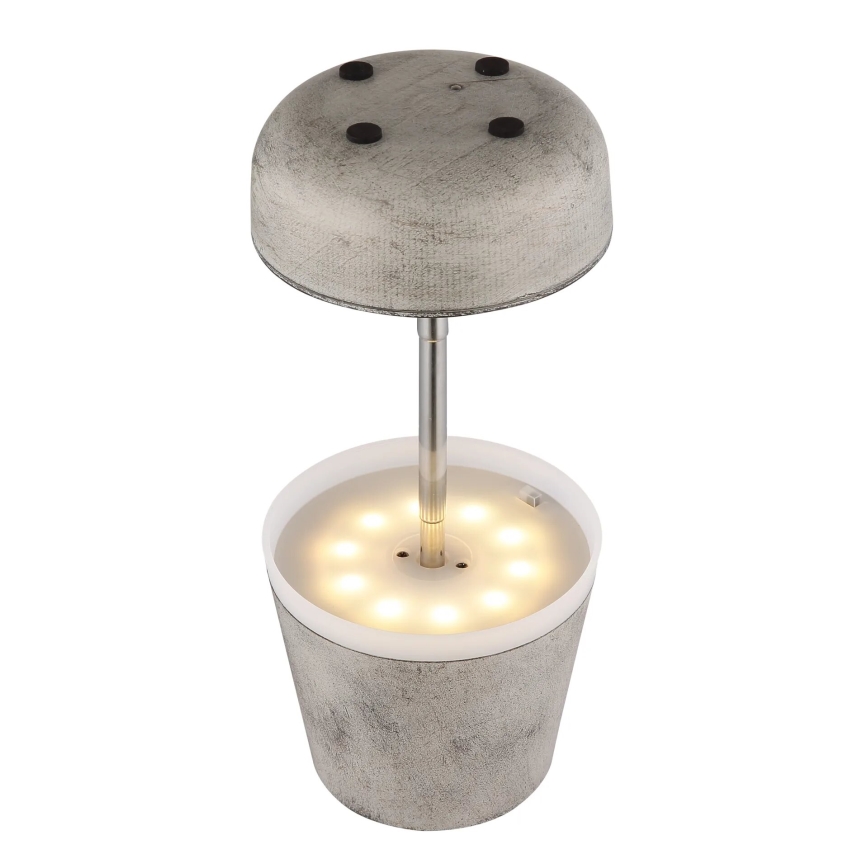 Globo - LED-Solarleuchte 10xLED/0,06W/3V IP44 grau