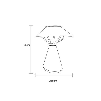 Globo - LED-Solarleuchte 10xLED/0,06W/1,2V IP44 schwarz