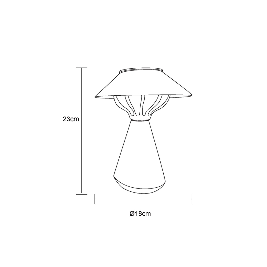 Globo - LED-Solarleuchte 10xLED/0,06W/1,2V IP44 schwarz